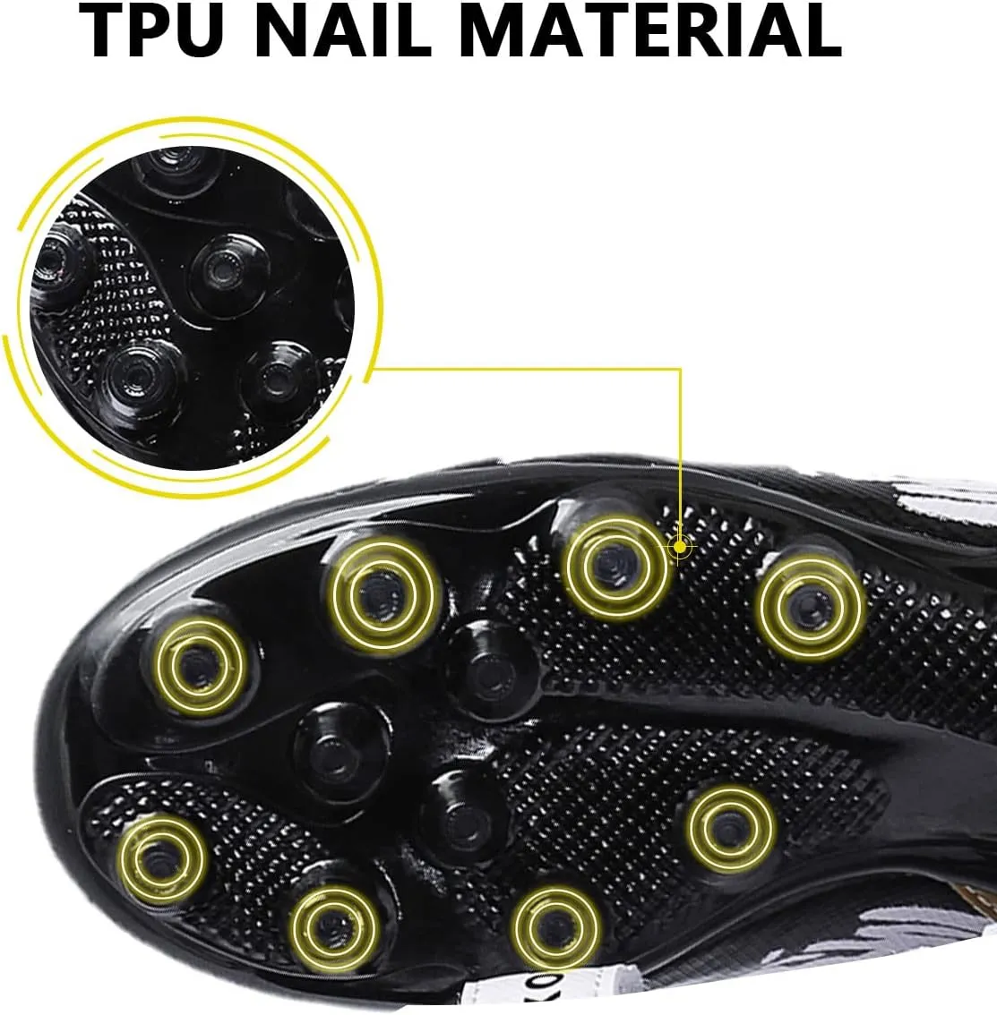 ziitop Kids Soccer Shoes for Boys Girls Youth Football Cleats Outdoor & Indoor Baseball Shoes, Lightweight Breathable Conical Studs, Running & Training for Students (Little Kids/Big Kids)