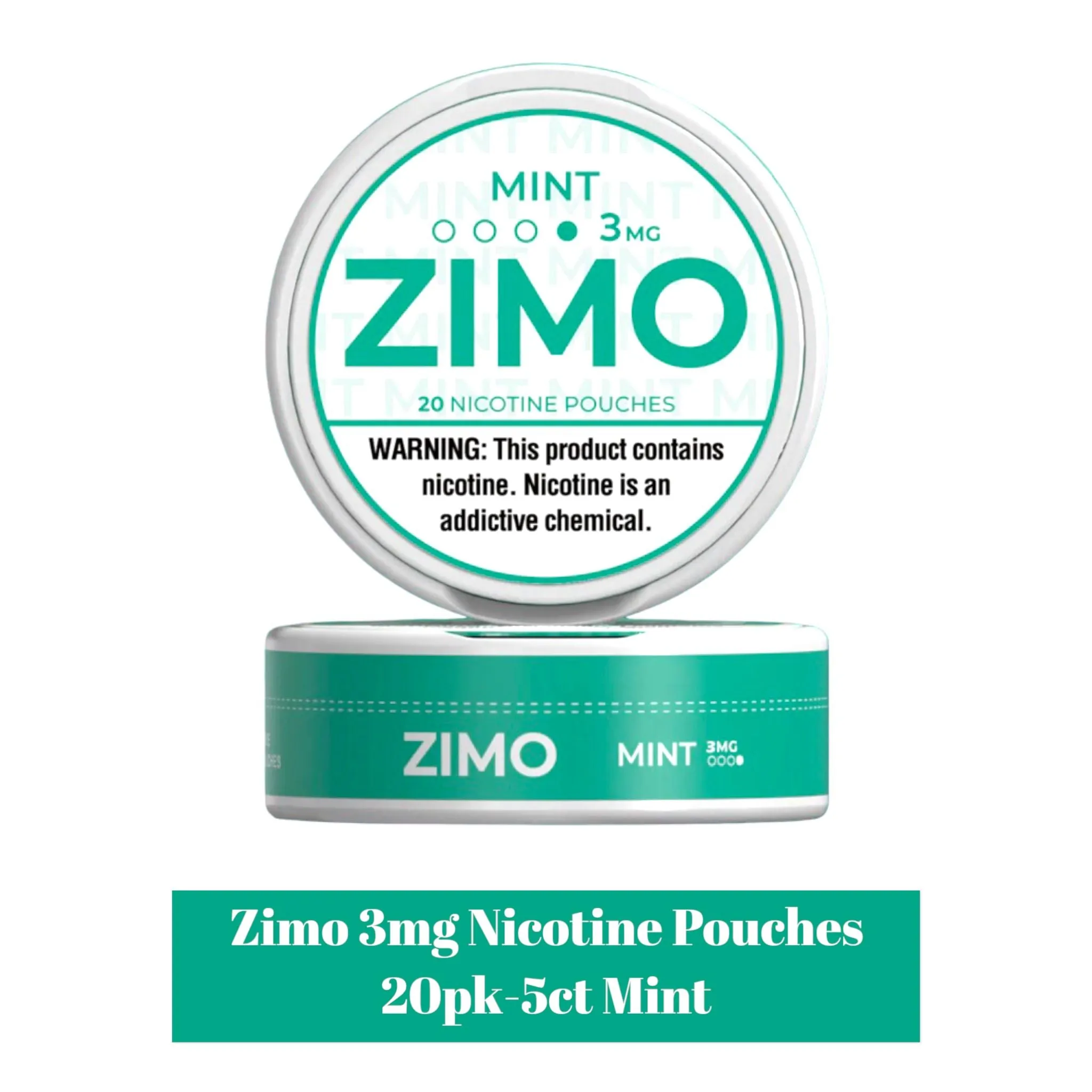 Zimo 3mg Nicotine Pouches 20pk -5ct