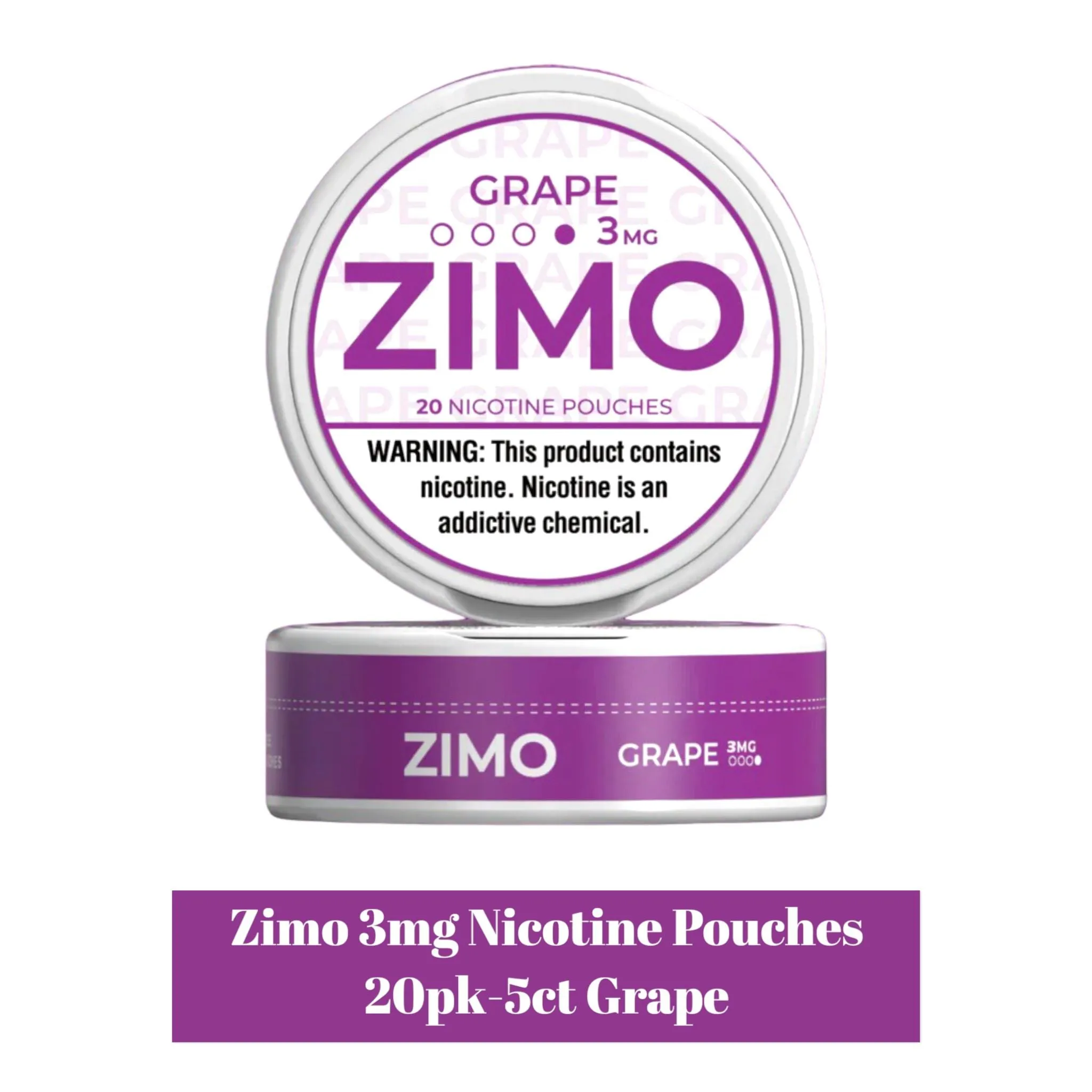 Zimo 3mg Nicotine Pouches 20pk -5ct